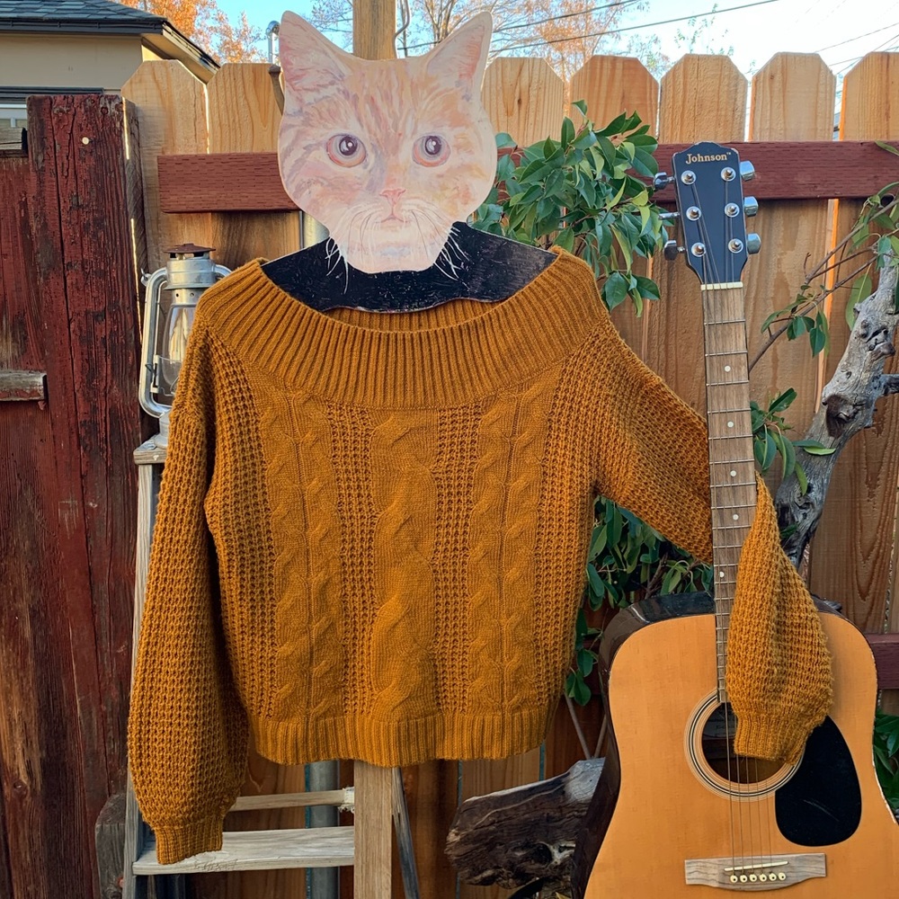 Full Circle Trends Off-Shoulder Sweater